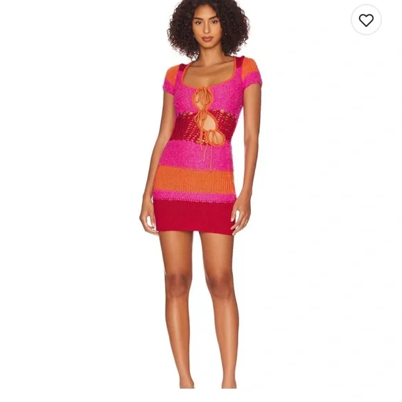 long knit beach dress Chic Long Knit Beach Dress with Deep V-Neck Style  Kawaii Stop